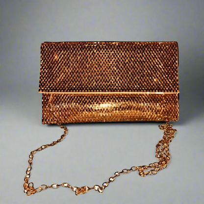 Beatriz Rose Gold Clutch