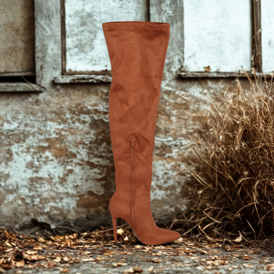 Ana Suede Over Knee Long Boots
