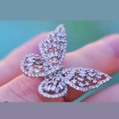 Colección de anillos de mariposa