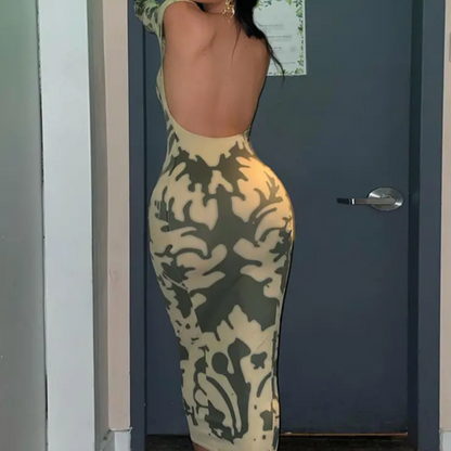 Monique Green Long Dress