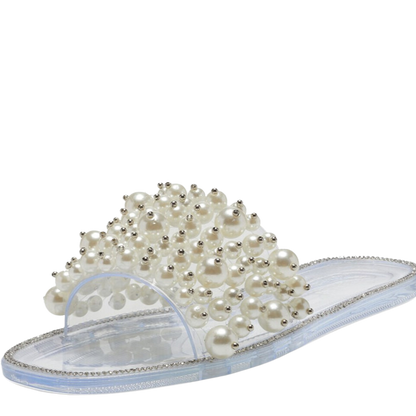 Jelly Pearl Clear Sandals