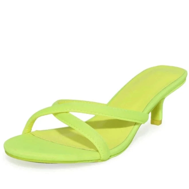 Lola Brunch Green Neon Heels Collection