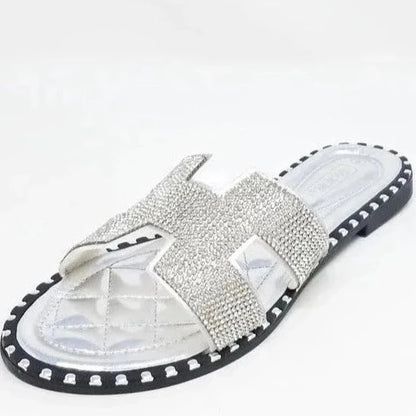 Colección de sandalias de plata coñac