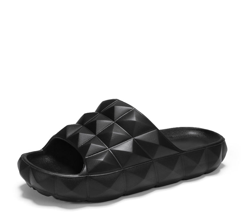 Sponge Black Sandal Slippers